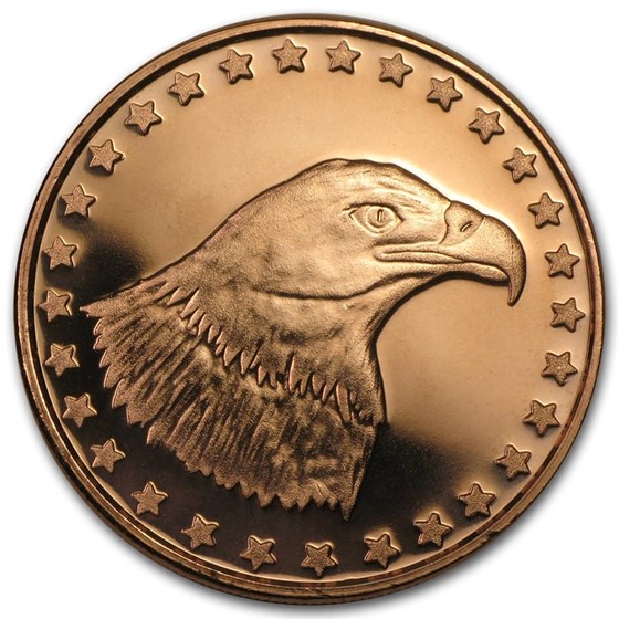 1 oz Copper Round - Eagle Head 1 oz Copper Round - Eagle Head